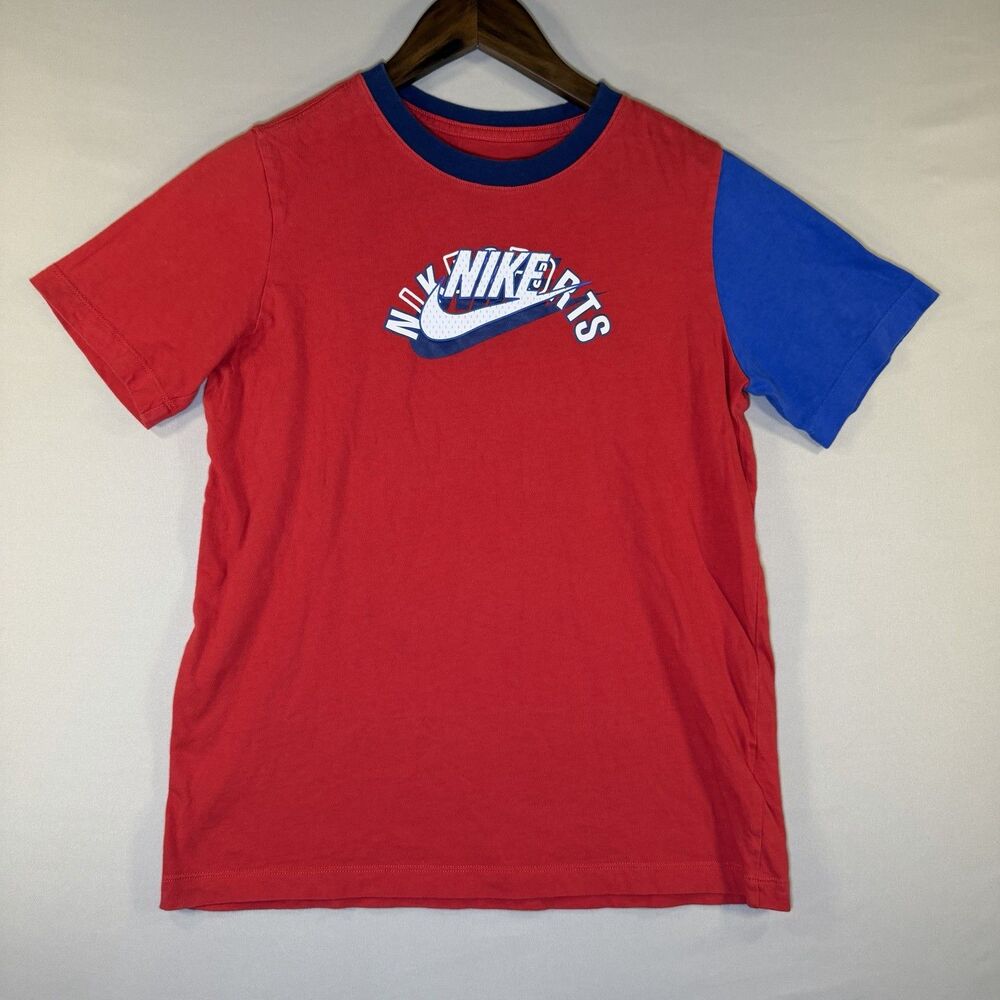 Nike Shirt Mens XL Red The Nike Tee Graphic Swoosh Logo X Large Short Sleeve